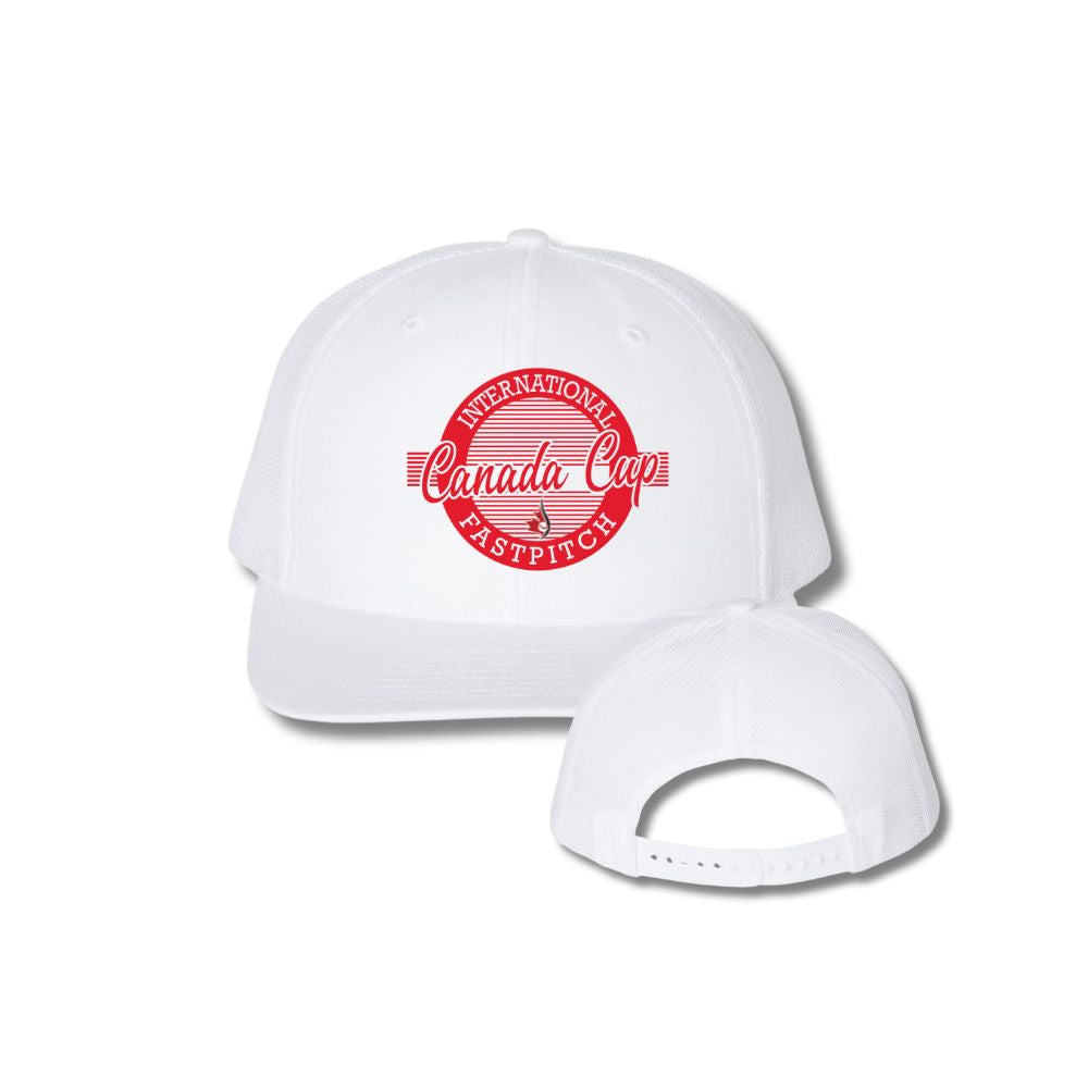 Canada Cup 2025 112 Circle Logo Trucker Hat