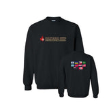 Canada Cup Cross Stitch Crewneck with Flags