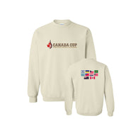 Canada Cup 2025 Cross Stitch Crewneck with Flags