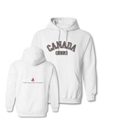 Canada Cup 2025 Curved Embroidered Cross Stitch Logo Hoodie