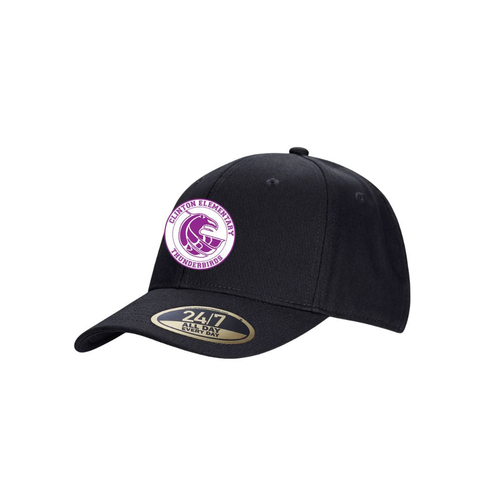Clinton Elementary H08200 Snapback Cotton Twill Hat