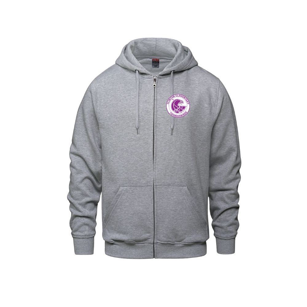 Clinton Elementary CX2 Zip Hoodie - Adult