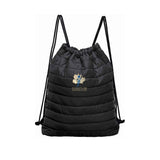 Coquitlam Skating Club Quilted Cinch Bag with Embroidered Logo