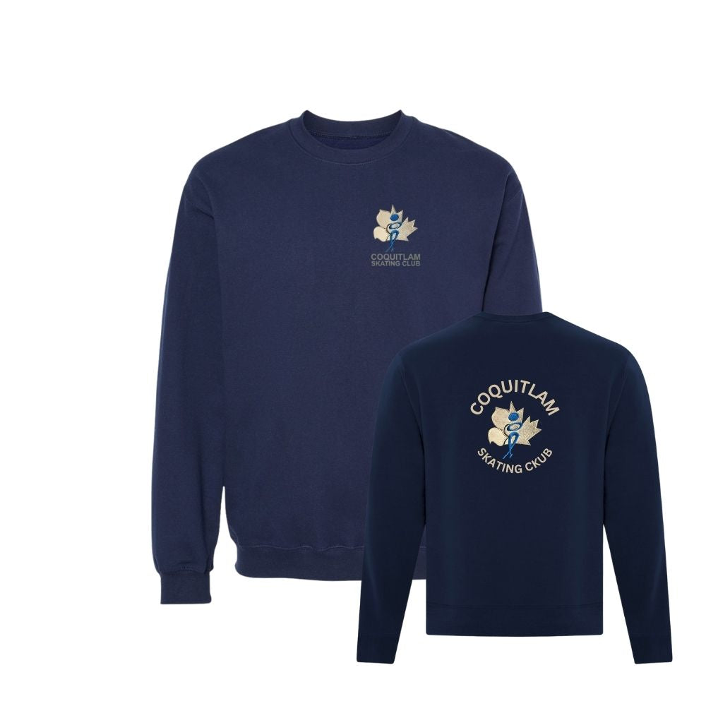 Coquitlam Skating Club Left Chest Embroidered Crewneck Sweatshirt - Unisex