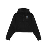 Coquitlam Skating Club Drop Shoulder 1/2 Zip Cropped Hoodie