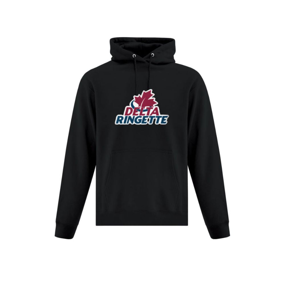 Delta Ringette Full Front Print Logo Hoodie - Adult