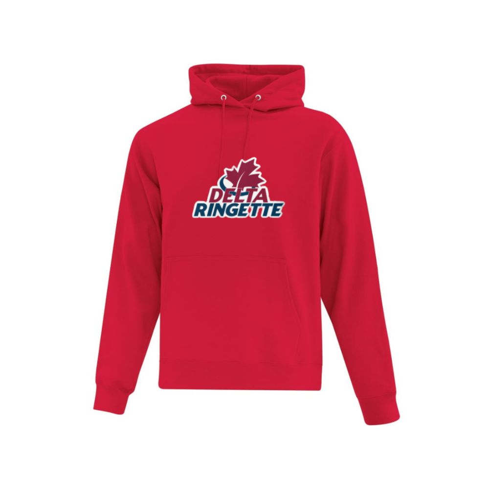 Delta Ringette Full Front Print Logo Hoodie - Adult
