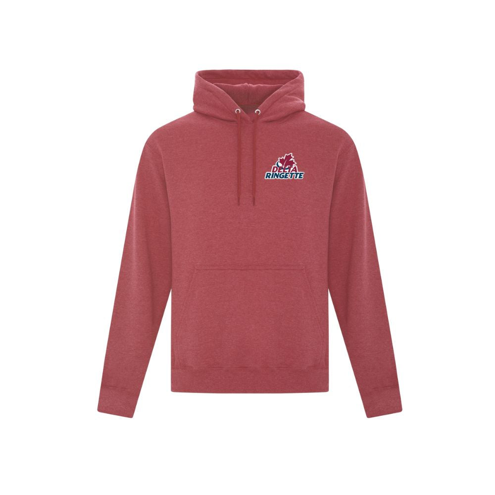 Delta Ringette Left Chest Print Logo Hoodie - Adult