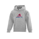 Delta Ringette Full Front Print Logo Hoodie - Youth