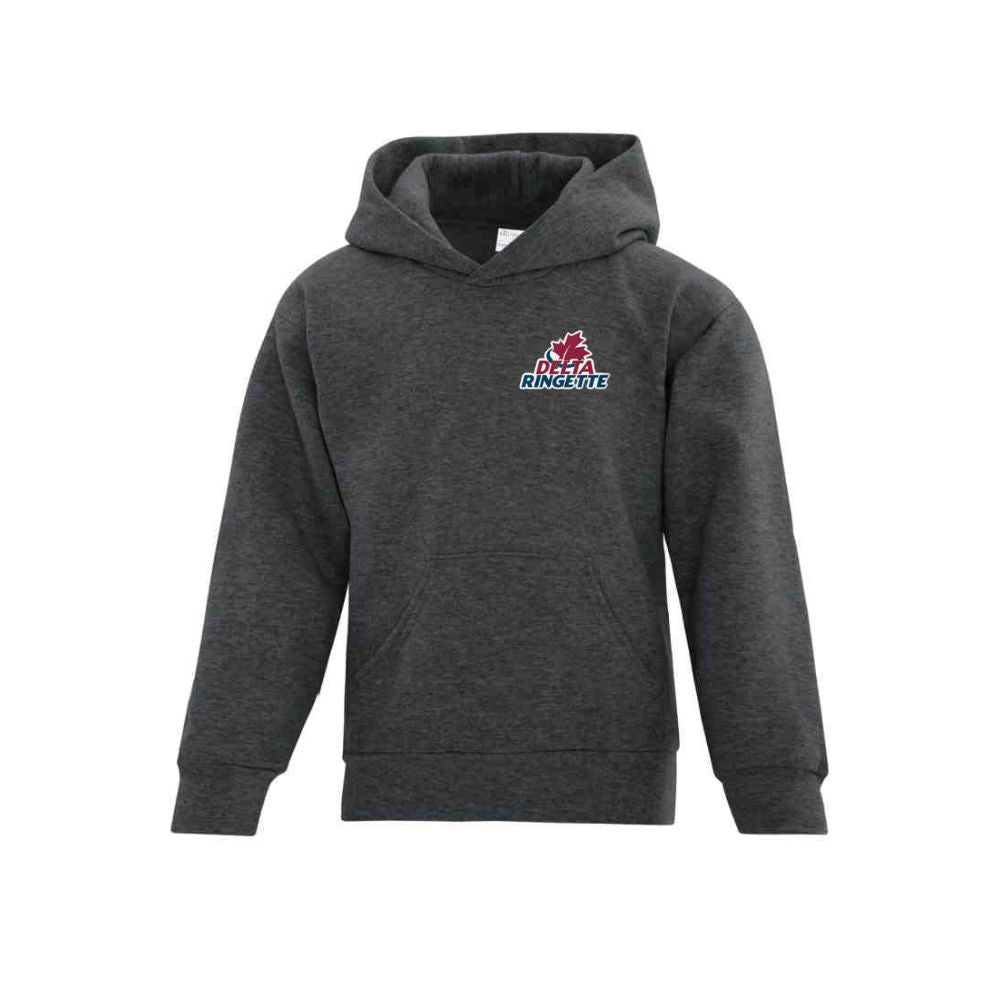 Delta Ringette Left Chest Embroidered Logo Hoodie - Youth