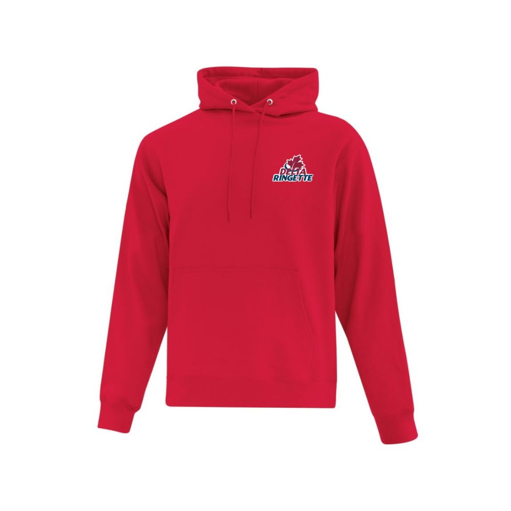 Delta Ringette Left Chest Embroidered Logo Hoodie - Adult