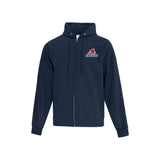 Delta Ringette Embroidered Logo Zip Hoodie - Adult