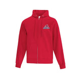 Delta Ringette Embroidered Logo Zip Hoodie - Adult