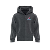 Delta Ringette Embroidered Logo Zip Hoodie - Youth