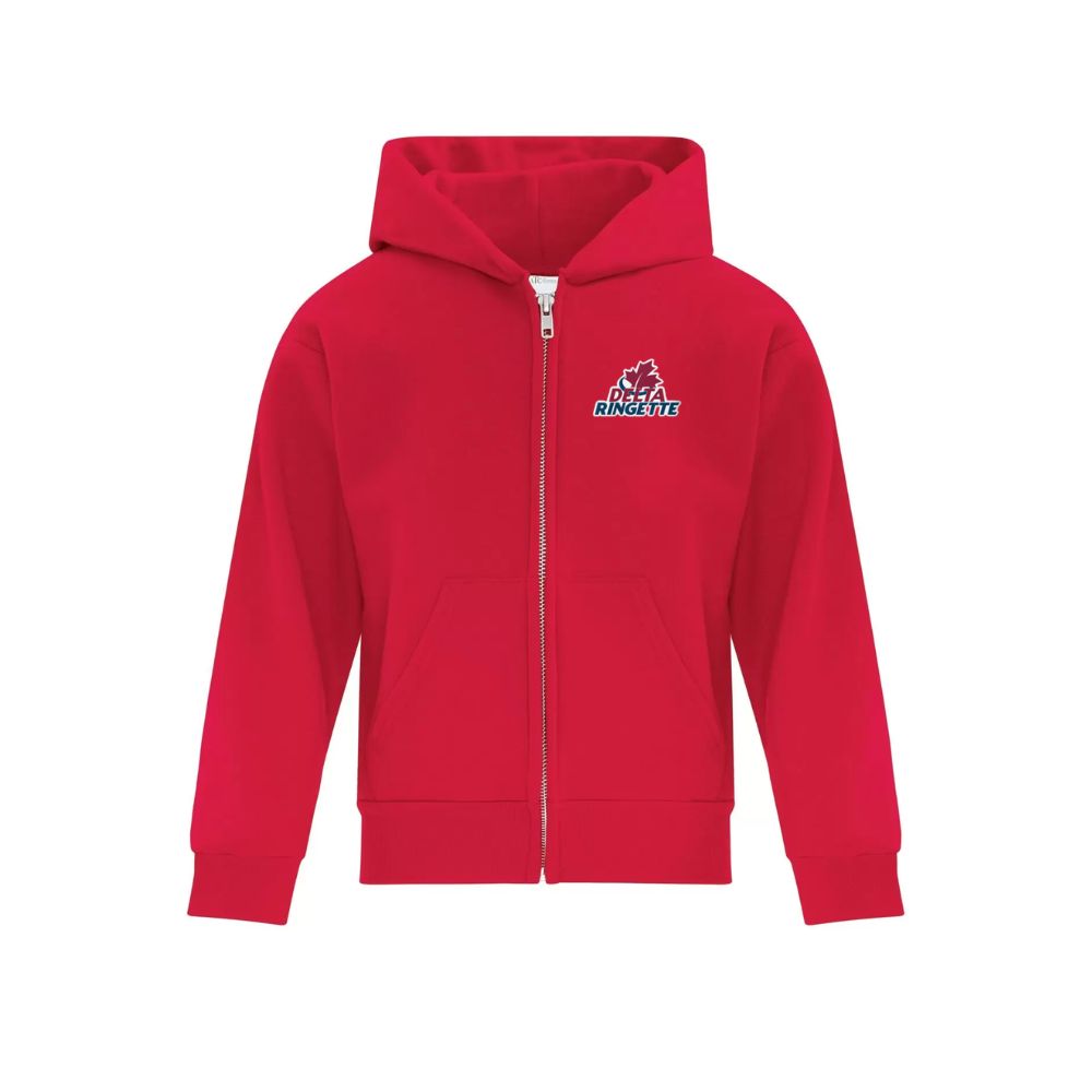 Delta Ringette Zip Hoodie - Youth