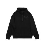 Eastside Fitness Drop Shoulder 1/2 Zip Hoodie - Embroidered Tone on Tone Left Chest Logo