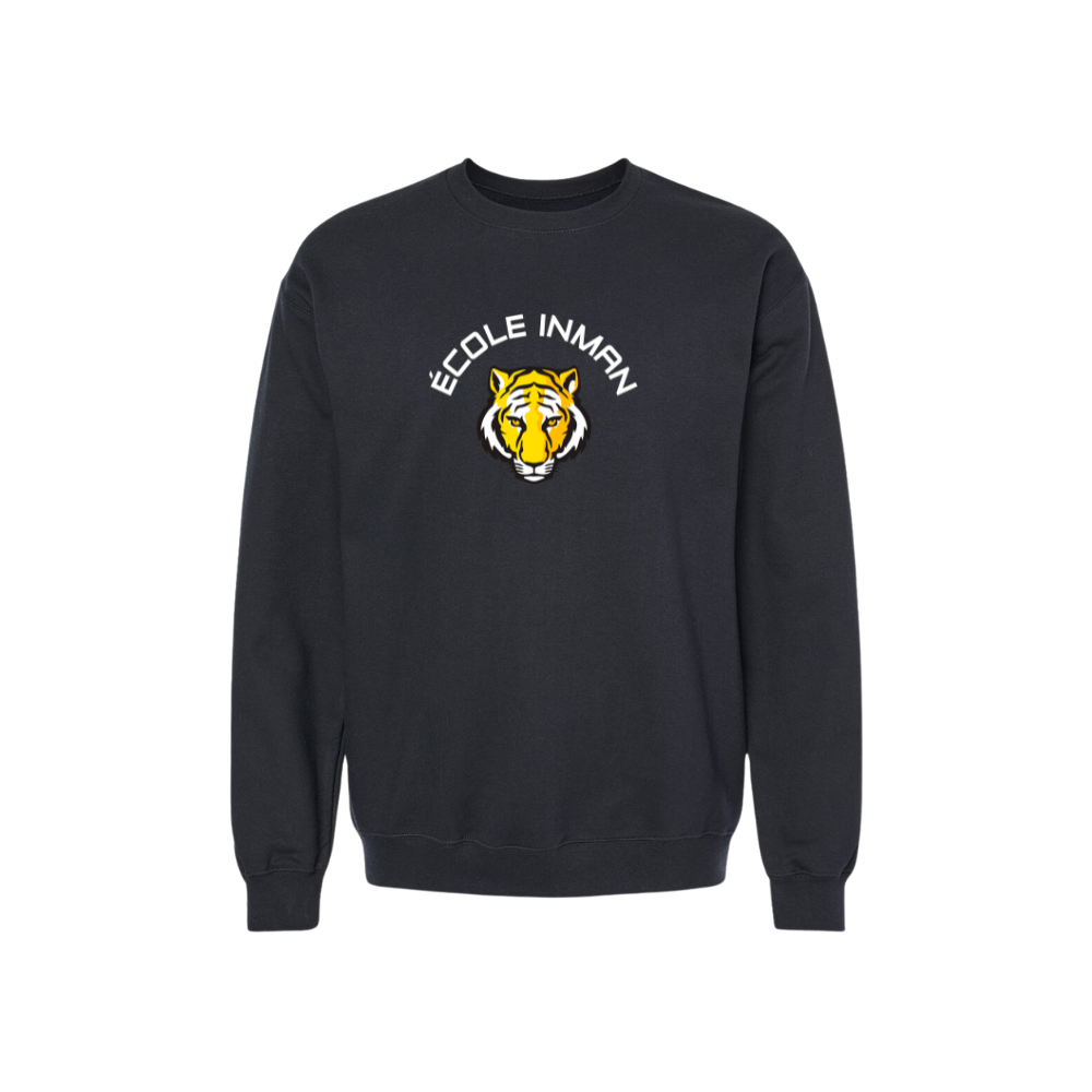 Ecole Inman Front Print Logo Crewneck Sweatshirt - Adult