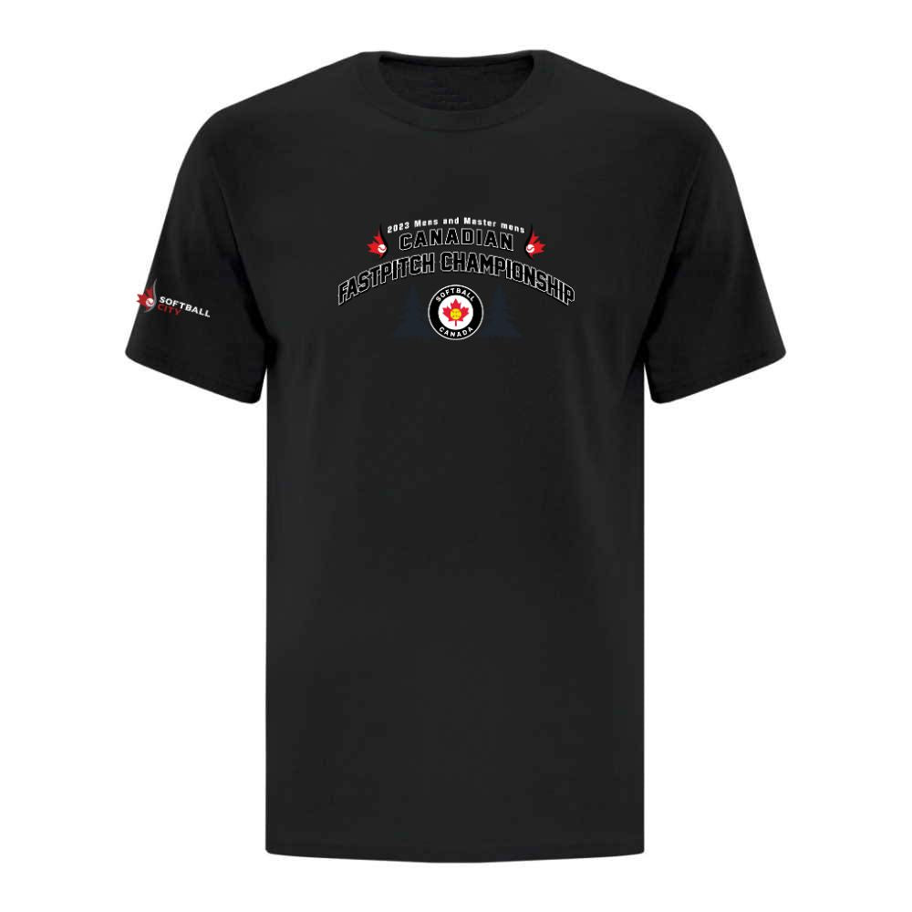Men's Canadian Fast Pitch Championship T-shirt - Curved Logo