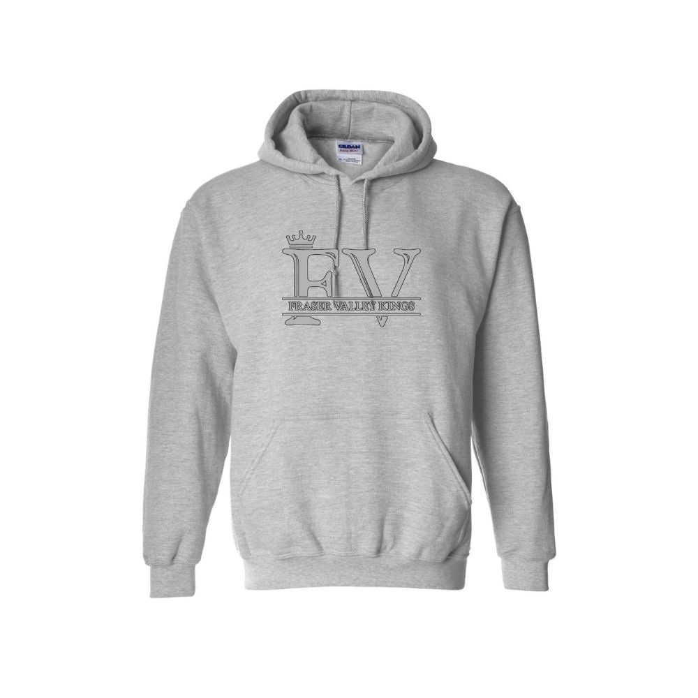 FV Kings Embroidered Tone on Tone Logo Hoodie - Adult