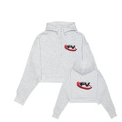 FV Ringette Drop Shoulder 1/2 Zip Hoodie - Cropped