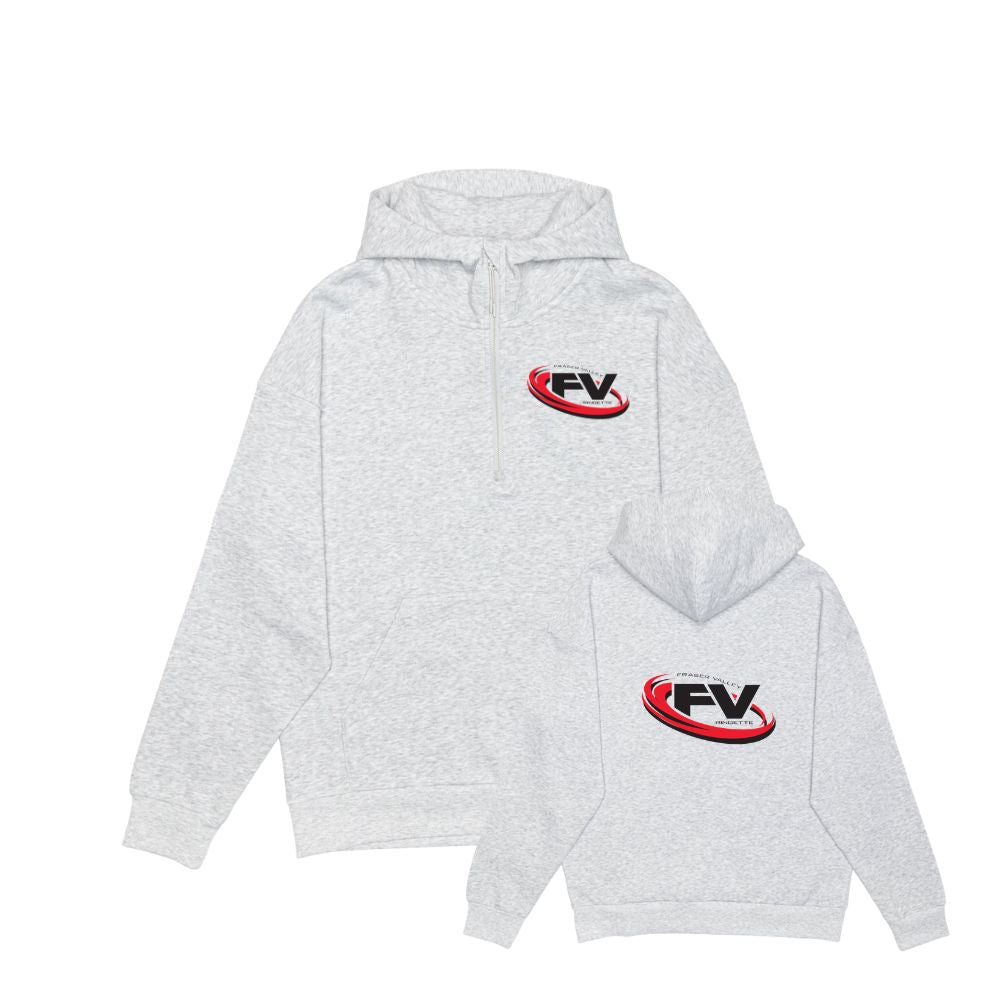 FV Ringette Drop Shoulder 1/2 Zip Hoodie