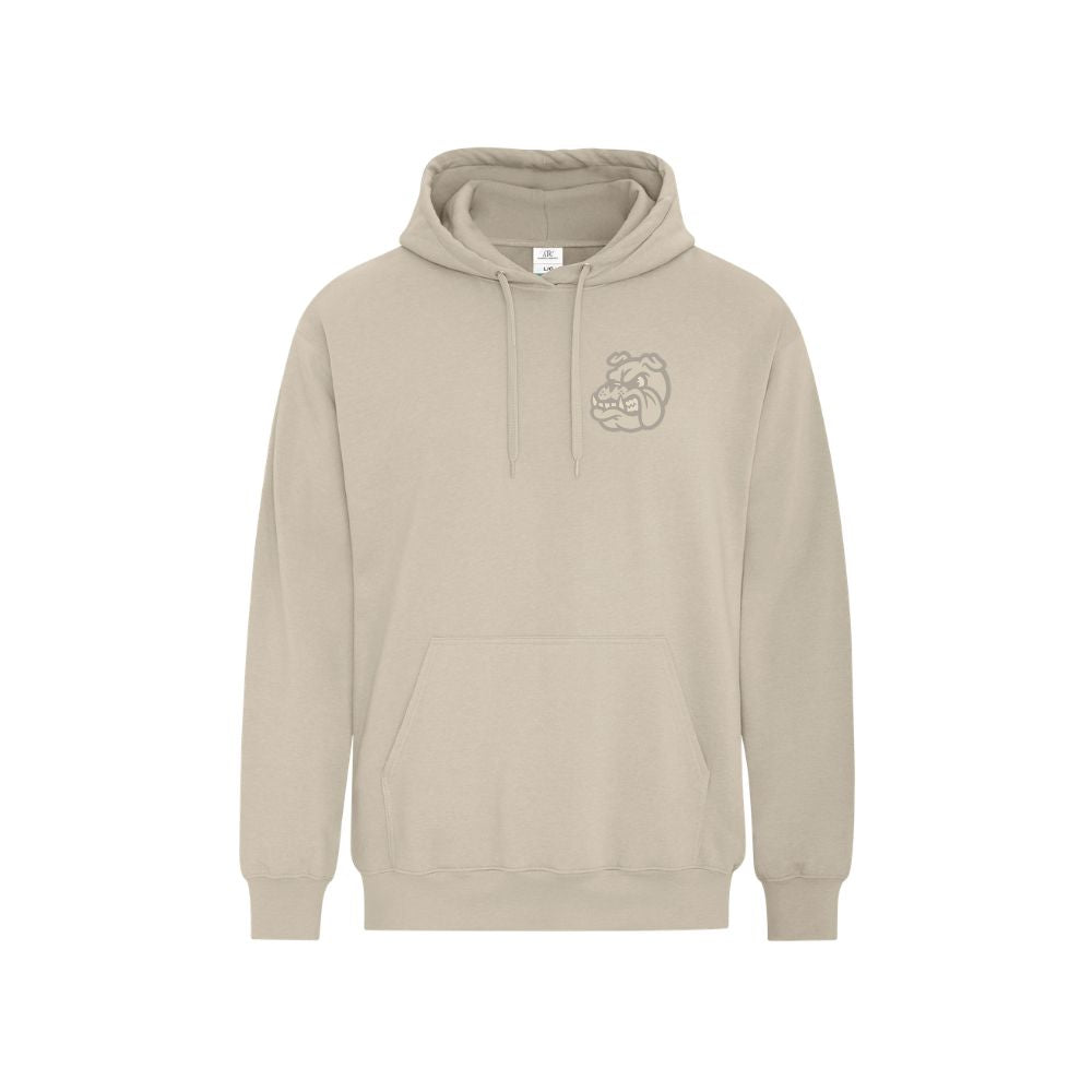 GV Bulldogs Earth Wash Left Chest Tone on Tone Embroidered Logo Hoodie - Adult