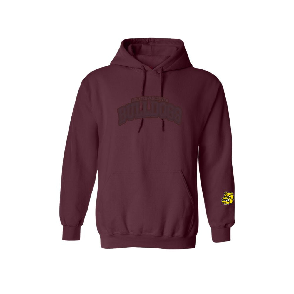 GV Bulldogs Spring Embroidered Tone on Tone Hoodie - Adult