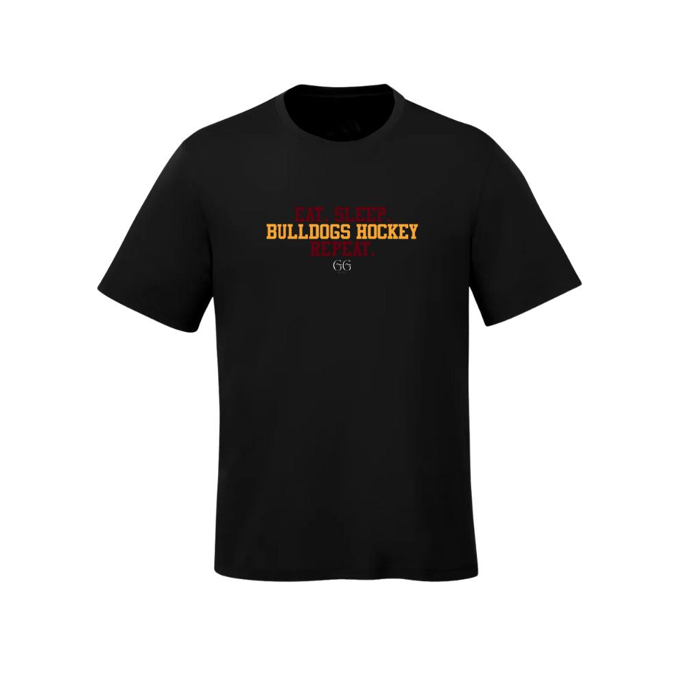 Bulldogs Eat, Sleep, Repeat T-shirt - Adult
