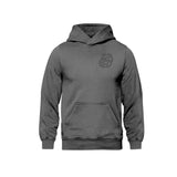 GV Bulldogs Embroidered Left Chest Tone on Tone Logo Vintage Wash Hoodie
