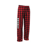 Hockey Red/Black Flannel PJ Pants - Youth