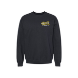 Hornets Hockey Embroidered Left Chest Word Logo Crewneck Sweatshirt - Youth