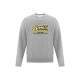 Hornets Hockey Print Front Word Logo Crewneck Sweatshirt - Adult