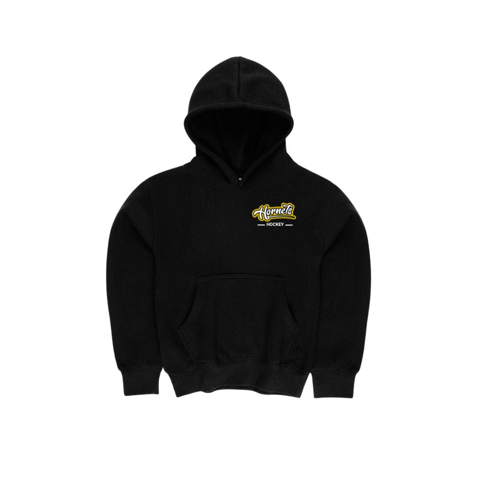 Hornets Hockey Embroidered Left Chest Word Logo Hoodie - Youth