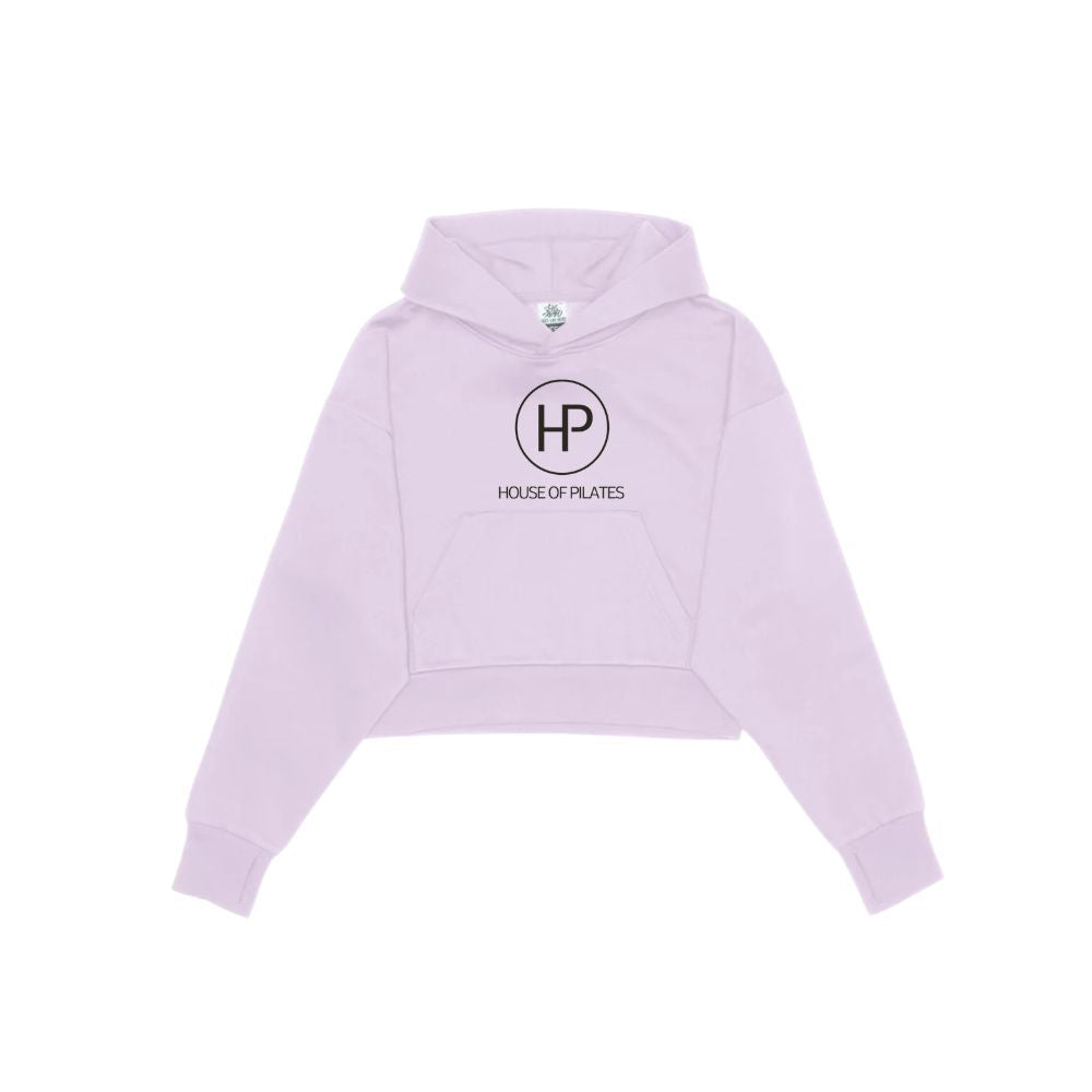 House of Pilates 2120C Drop Shoulder Hoodie - Cropped - Embroidered Front Logo