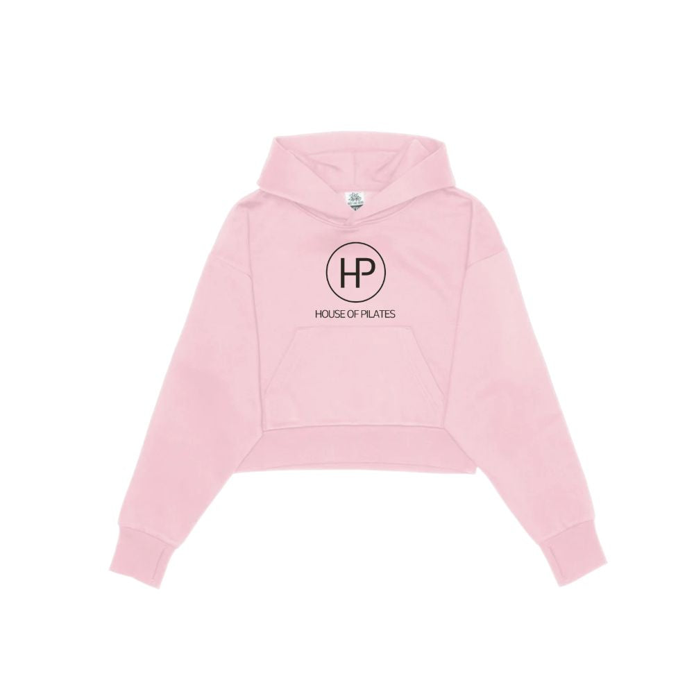 House of Pilates 2120C Drop Shoulder Hoodie - Cropped - Embroidered Front Logo