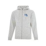 HS Baseball Core Heavy Fleece Zip Embroidered Logo Hoodie - Mens