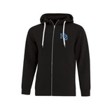 HS Baseball Core Heavy Fleece Zip Embroidered Logo Hoodie - Mens
