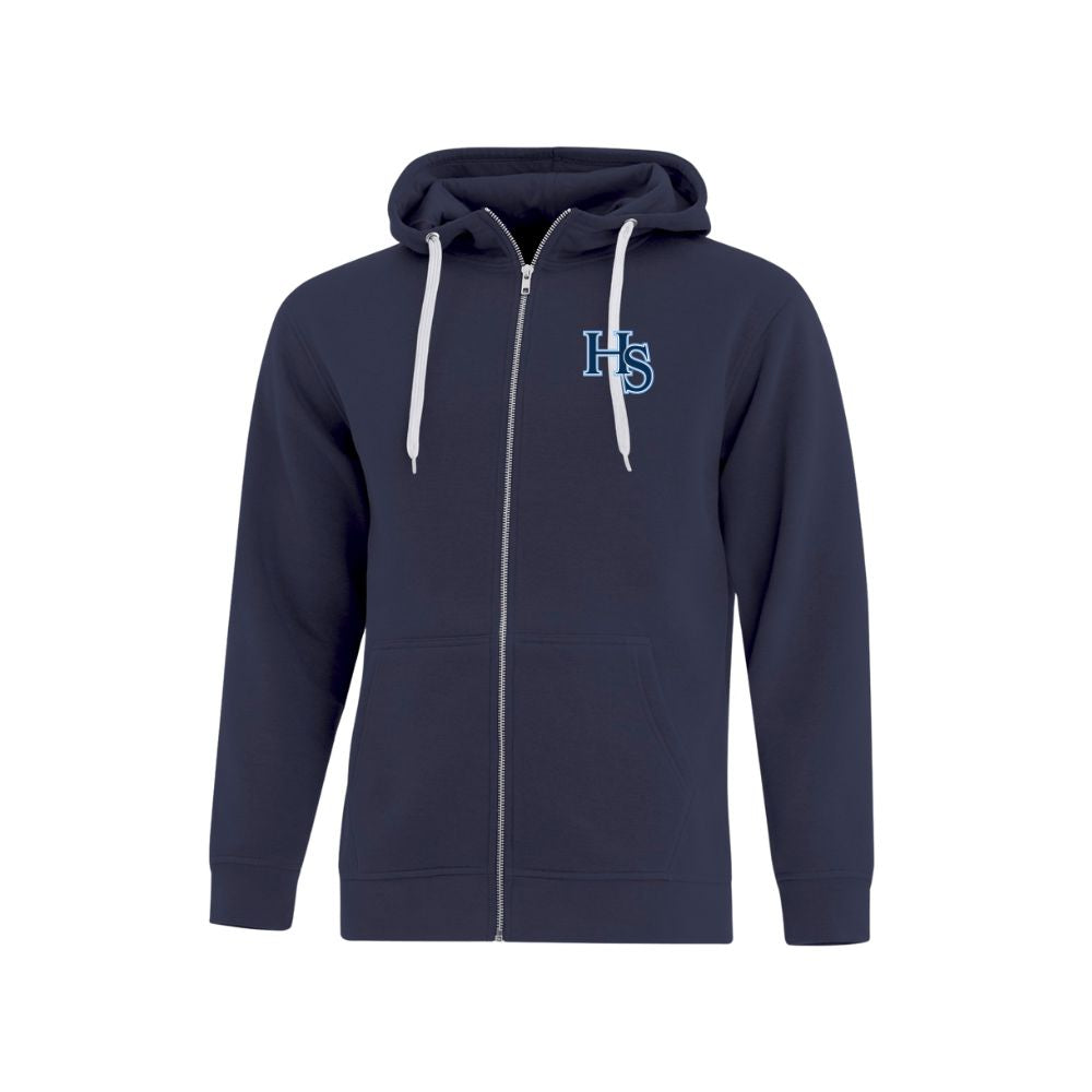HS Baseball Core Heavy Fleece Zip Embroidered Logo Hoodie - Mens