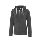 HS Baseball Core Heavy Fleece Zip Embroidered Logo Hoodie - Ladies