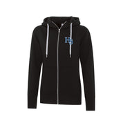 HS Baseball Core Heavy Fleece Zip Embroidered Logo Hoodie - Ladies