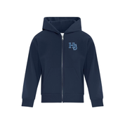 HS Baseball Embroidered Left Chest Logo Zip Hoodie - Youth