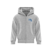 HS Baseball Embroidered Left Chest Logo Zip Hoodie - Youth