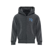 HS Baseball Embroidered Left Chest Logo Zip Hoodie - Youth