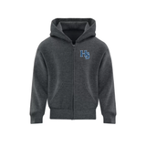 HS Baseball Embroidered Left Chest Logo Zip Hoodie - Youth