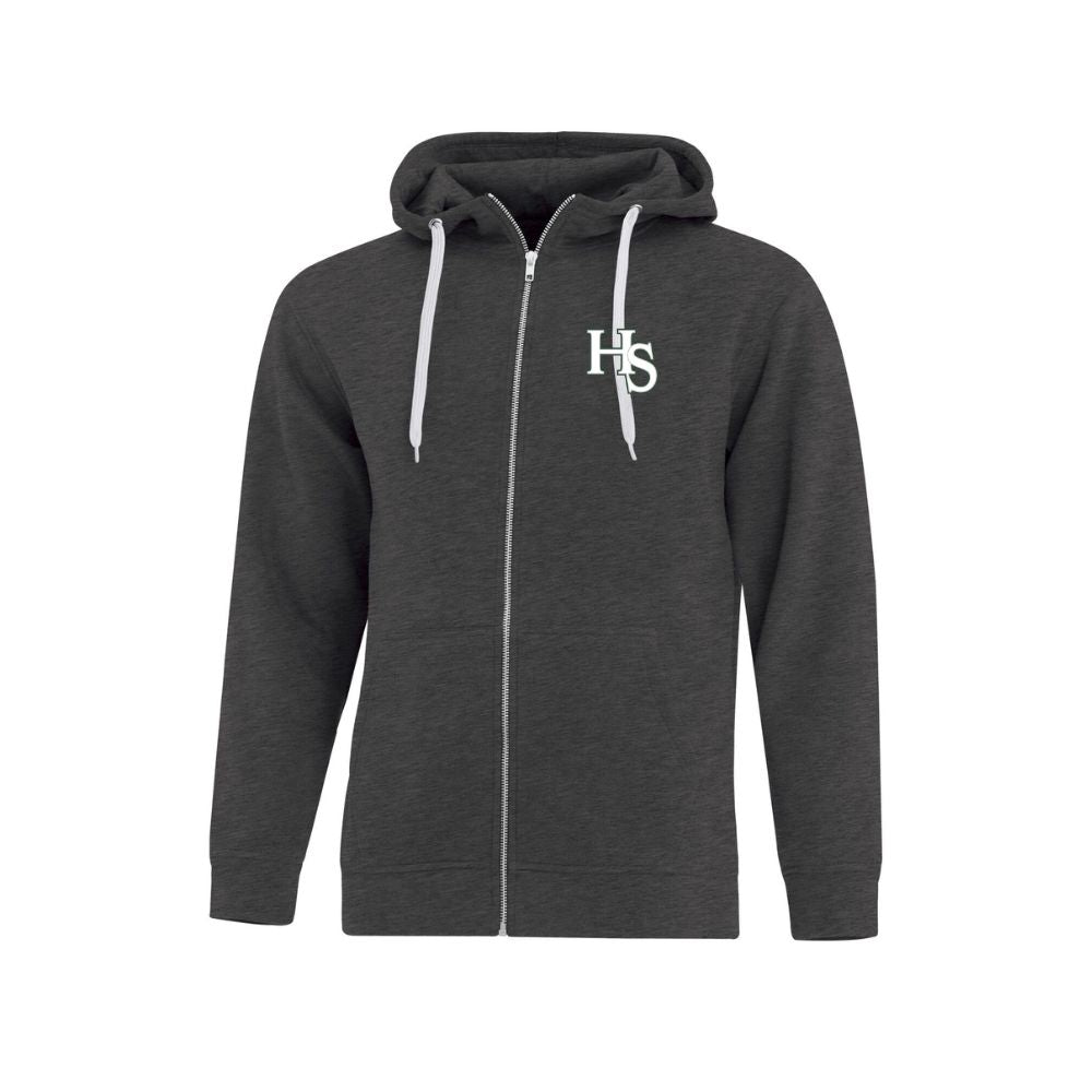 HS Softball Core Heavy Fleece Zip Embroidered Logo Hoodie - Mens