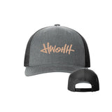 HWOHH 112 Trucker Hat - Heather Grey/Black