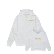 HWOHH Drop Shoulder 1/2 Zip Embroidered Logo Hoodie