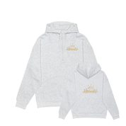 HWOHH Drop Shoulder 1/2 Zip Embroidered Logo Hoodie