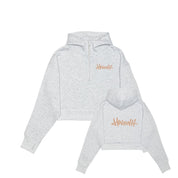 HWOHH Drop Shoulder 1/2 Zip Hoodie - Cropped