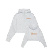 HWOHH Drop Shoulder 1/2 Zip Hoodie - Cropped
